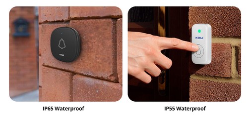 Waterproof Wireless Doorbell LED Flash Cordless Home Plug-in Door Bell 32 Chimes - Picture 11 of 31