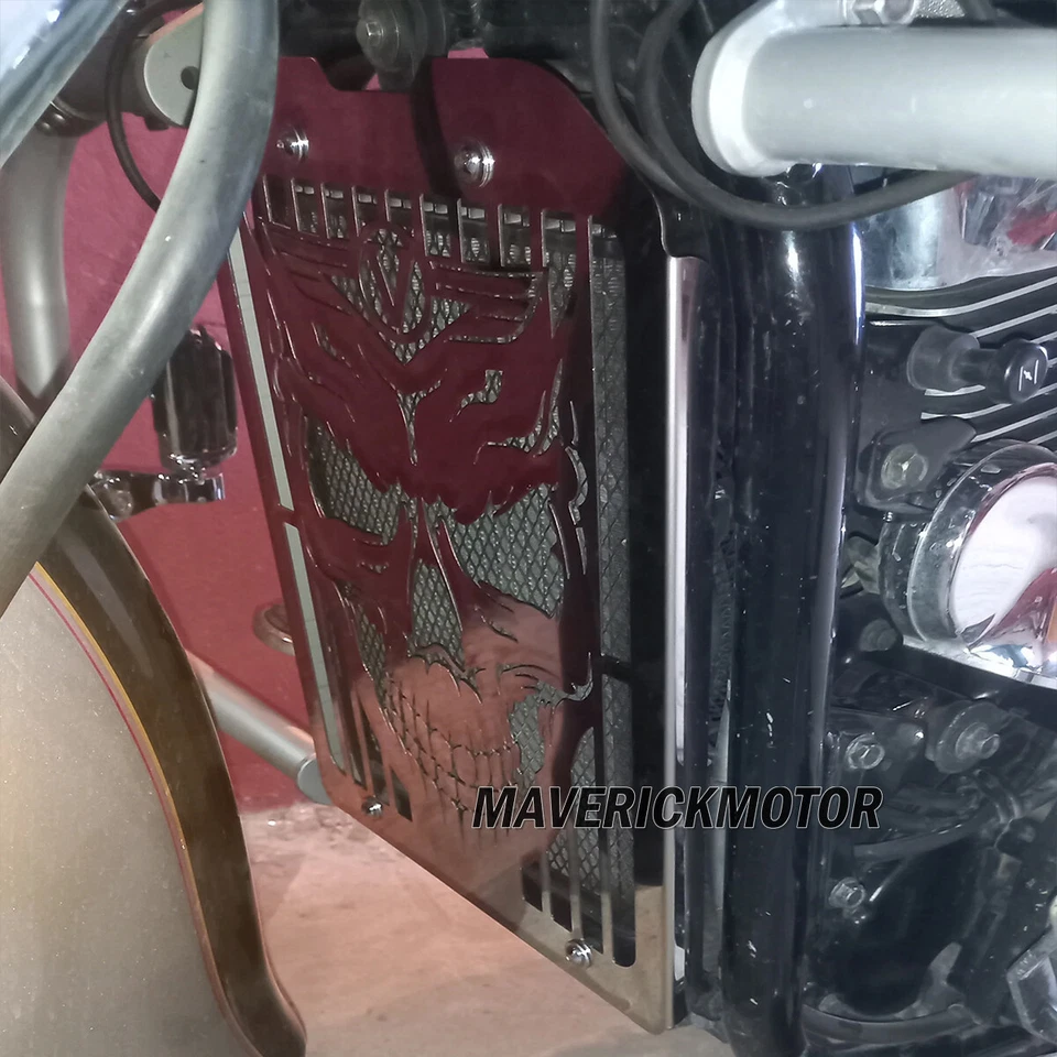 Protector de rejilla de cubierta de radiador para Kawasaki Vulcan VN1500 VN1600 VN 1500/1600 02-2008 Foto 3 de 4