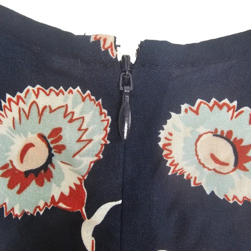 J Crew Dress Mini Dress Floral Dress Faux Wrap Dress Ruffle Hem Dress 2 Blue - Picture 9 of 9