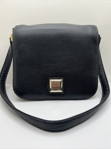 MONDANI NEW YORK Black Should Travel Bag Purse Simulated Leather