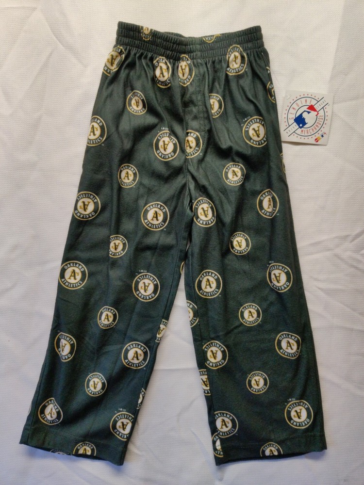 Oakland Athletic A`s MLB Team Logo Pajama Pants Size S 