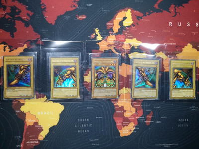 Yugioh Exodia The Forbidden One Complete Set 1st Edition LOB-E101 Ultra Rare