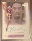 2000-01 Upper Deck Ovation Auto Kobe Bryant Lakers Card NBA Basketball signed
