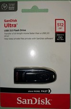 SanDisk Ultra 512 GB USB 3.0 USB Flash Drive Speed up to 130MBs - BRAND NEW
