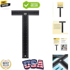 T Square, T Ruler, 12 inch Metal Ruler, T Square Ruler, Drafting Tools, Archi...