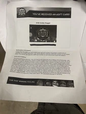 $105 Golden Nugget Gift Card