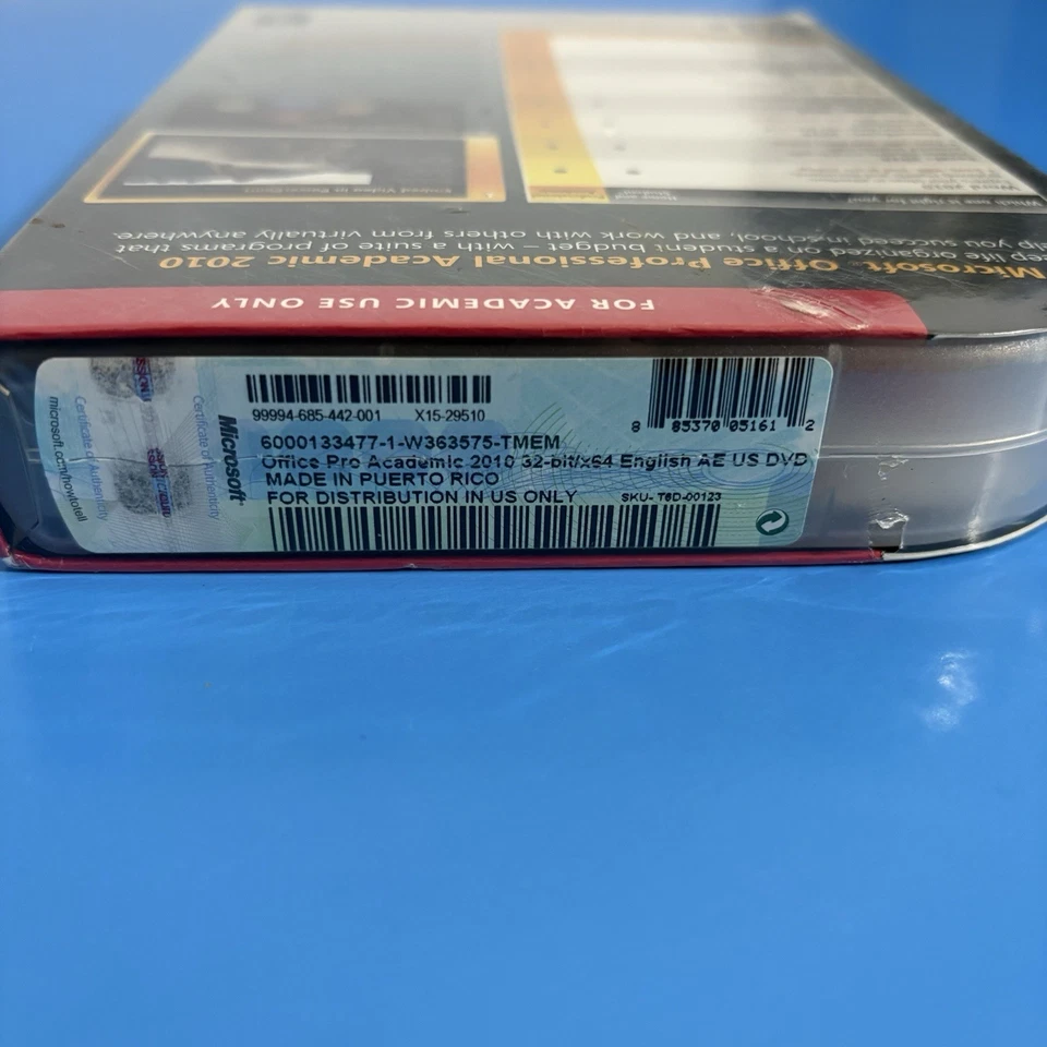 Microsoft Office Professional Academic 2010 NOS Sealed - Image 3 of 3