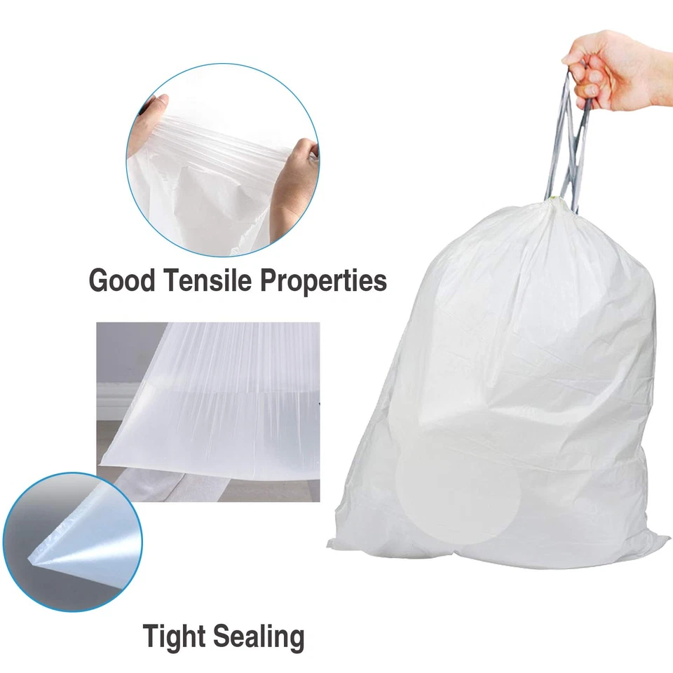Code M 200 Count 12 Gallon 45 Liter Trash Bags with Reinforced Drawstring | C... - Image 4 of 4