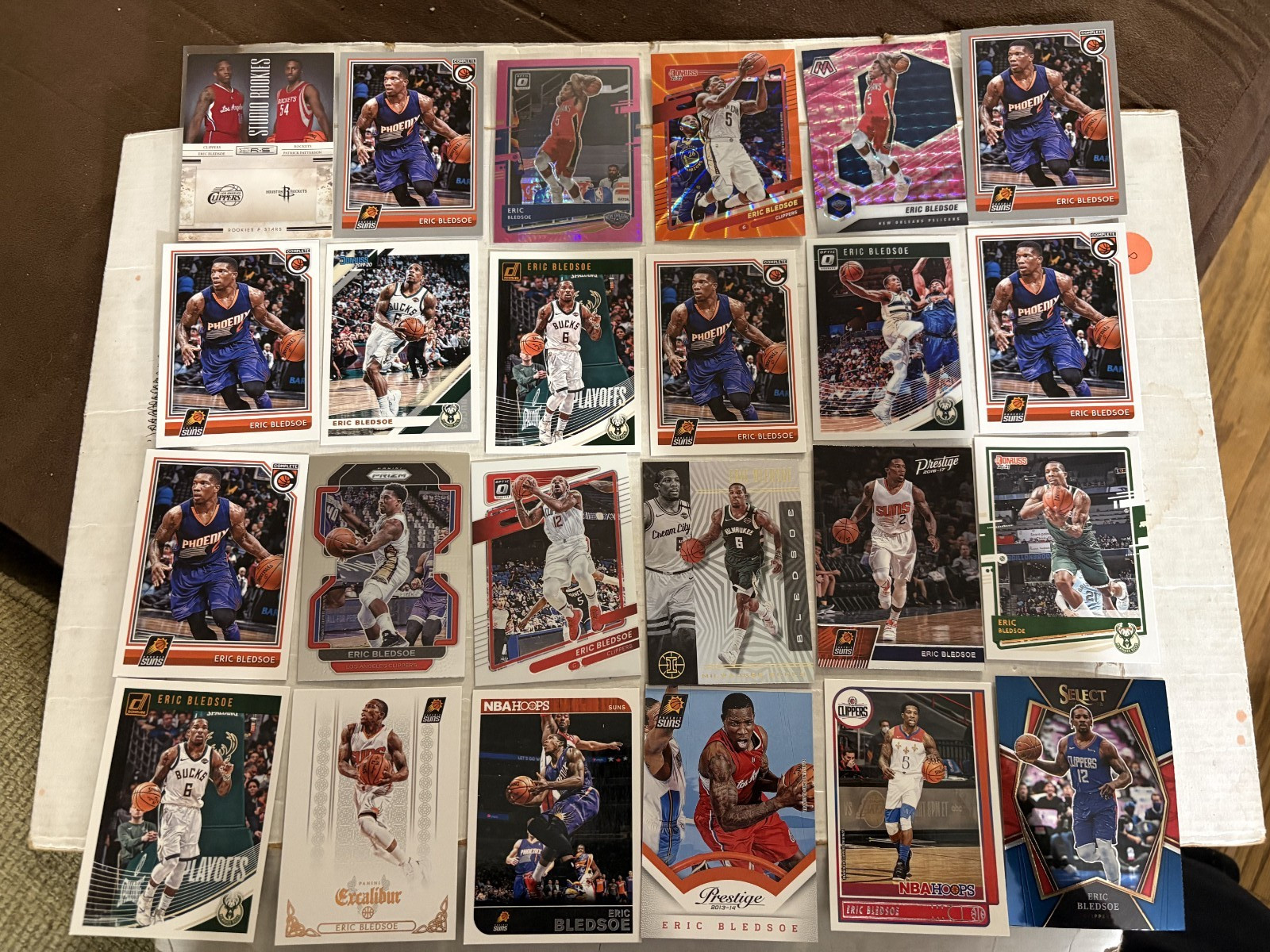 (42) Eric Bledsoe Basketball Cards Inserts Parallels Suns Lot Collection