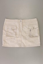 ✅ Esprit Cargorock Rock für Damen Gr. 42, L creme aus Baumwolle ✅