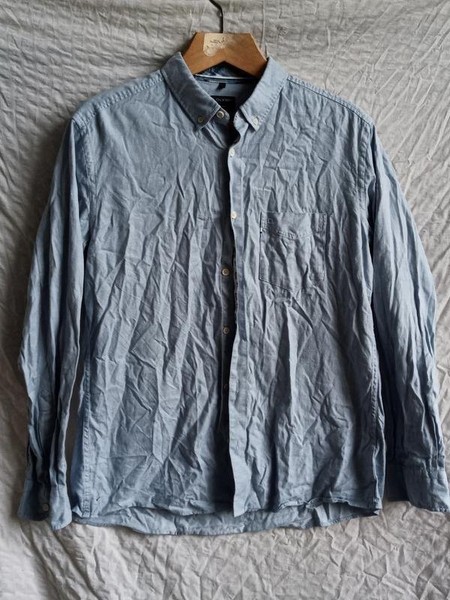 Men Olymp Shirt Blue Cotton 40 /L / 48 #D382