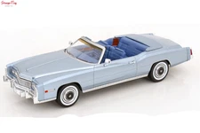 Model Car Group Cadillac Eldorado Convertible - Light Blue 1976 1:18