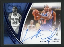 2024-25 CHARLES OAKLEY 22/25 AUTO PANINI IMMACULATE COLLECTION VIRTUOSO
