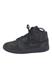 Jordan Air Jordan 1 Mid Shoes Youth Size 6Y Black Suede Basketball FQ7742-001