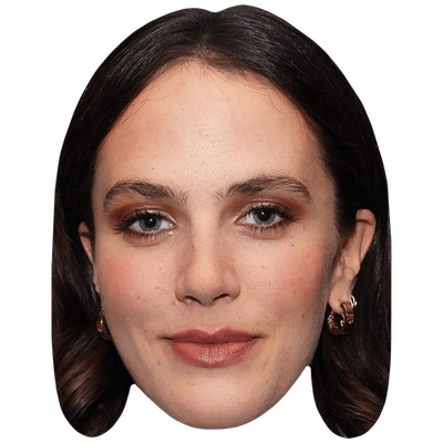 Jessica Brown Findlay (Make Up) Promi Maske, flaches Kartengesicht, Kostüm Maske