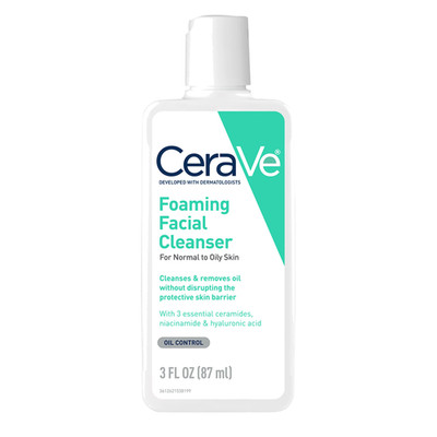 CeraVe, Foaming Facial Cleanser, 3 fl oz (87 ml)