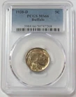 1938 D UNITED STATES BUFFALO NICKEL 5c PCGS MINT STATE 66
