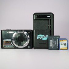 Samsung Digital Camera PL81 12.2MP Black Tested Full Working Set Read 