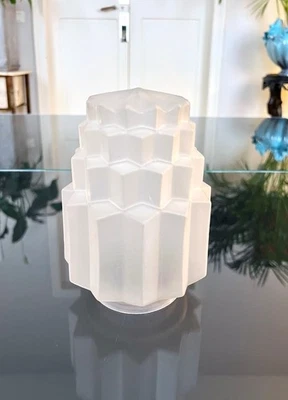 Globe luminaire Art Déco - Skyscrapper Building - Lustre Lampe Suspension - Photo 1/4