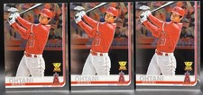 2019 Topps Chrome Shohei Ohtani Hitting All Star Rookie Gold Cup 3 CARD LOT NM 1