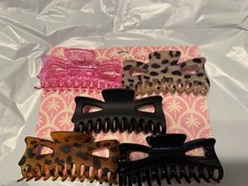 5 Pack Acrylic Hair Clips Claws, Nonslip, 6 inch, new