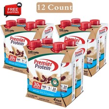 Premier Protein Shake, Caf Latte, 30g Protein, 11 Fl Oz, 12 Ct