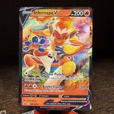Pokémon TCG Infernape V SWSH252 Promo Holo Card SWSH: Promo Spada e Scudo