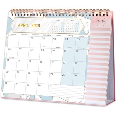 Tischkalender 2026 2027 - Juli 2026 bis Dez. 2027 - Papier