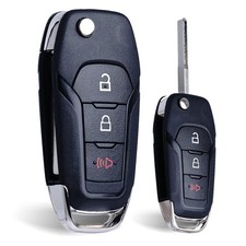 Flip Key Fob Replacement Compatible with Ford F-150 F-250 F-350 2015-2022 Exp...
