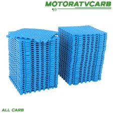 ALL-CARB 12" x 12" Interlocking Drainage Floor Mat PVC Non-Slip Floor Tiles 55PK