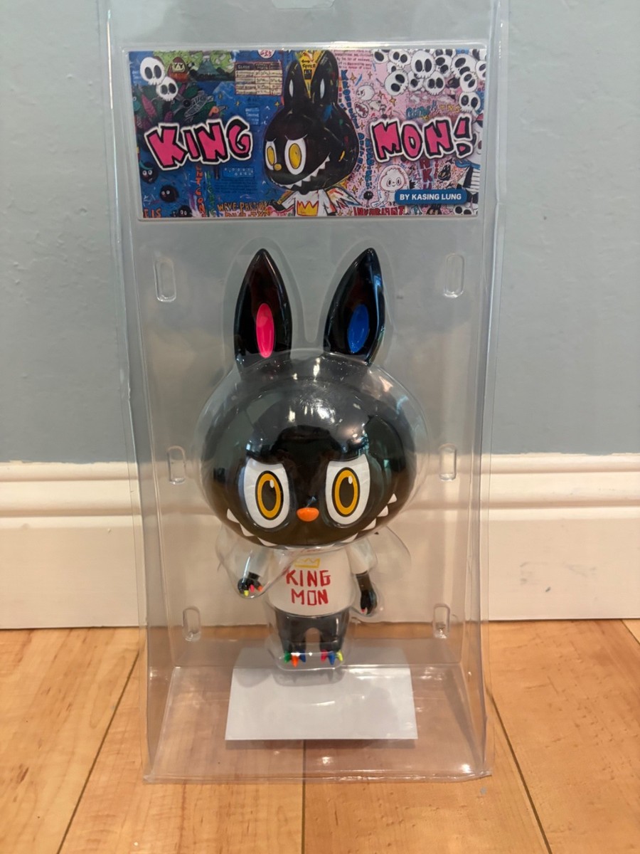 Zimomo Labubu Kingmon King Mon Kasing Lung Monster Black Figure