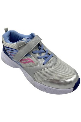 Saucony Kid's Girl Wind FST A/C Sneakers Silver/Blue/Pink