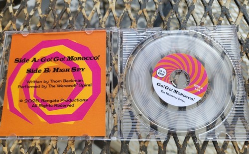 The Werewolf Spiral: Go! Go! Morocco!/High Spy RSD 3" Record RSD3 Mini 3 Inch  - Picture 3 of 3