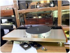 LUXMAN PD444 Turntable w/ New Dust Cover TP-MT/ SME Armbase Tested JP GS03 29.0
