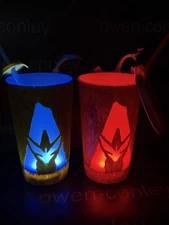 Avatar Fire and Ash - Banshee Light Up Totem Cup SET OF 2 - New - Ships Now!