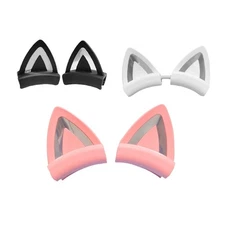 Fashionable Cats Ear Design Silicone Add On For Headphones for Anime Lover