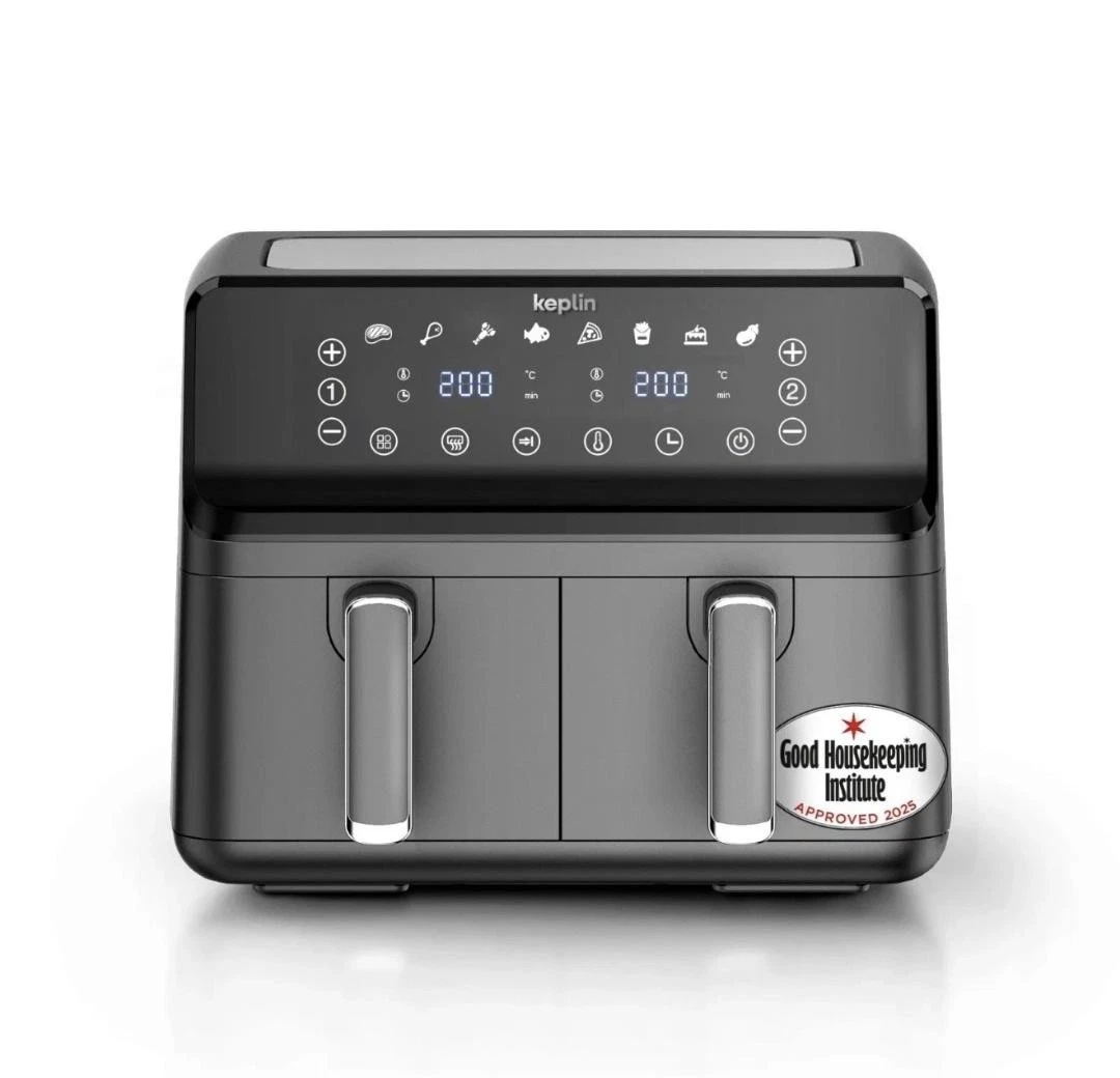 Keplin 9L Dual Air Fryer 2700W 2 Drawer Digital Touch Black
Opens in a new window or tab