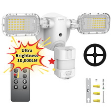 10,000LM Outdoor Motion Sensor LED Security Lights 90W IP65 Remote Control SANSI