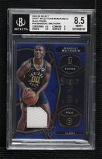 2022-23 Panini Select Blue Prizm 4/75 Bennedict Mathurin #DSM-BM BGS 8.5 17lu