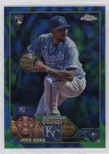 2023 Topps Chrome Update Blue & Green Lava Lamp Refractor 122/125 Jose Cuas 16kt