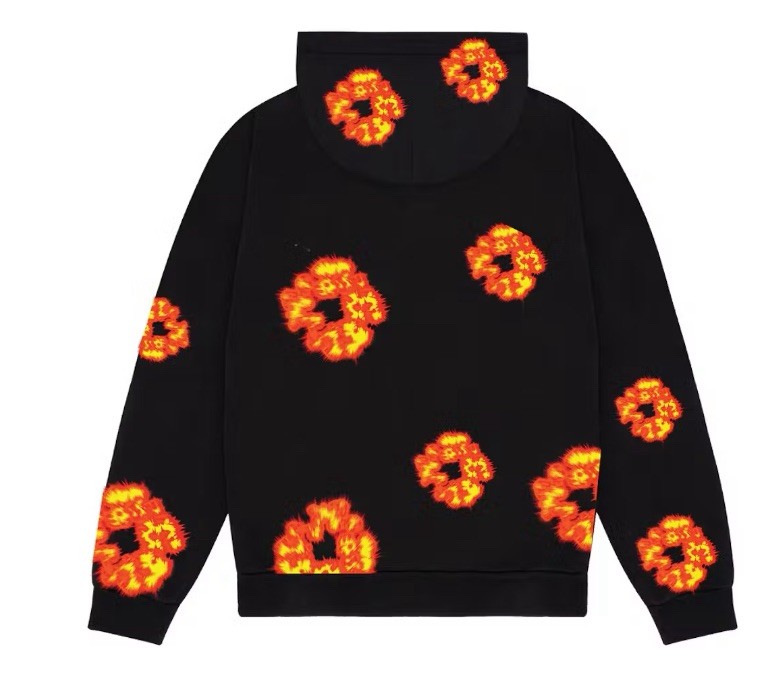 Denim Tears X Offset Wreath Hoodie Black Size 2XL 100% Authentic w