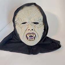 Vintage Glow in the Dark Halloween Vampire Mask Costume Spooky Party