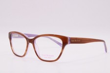 NEW ISAAC MIZRAHI NEW YORK IM30013 BR BROWN PURPLE AUTHENTIC EYEGLASSES 53-16