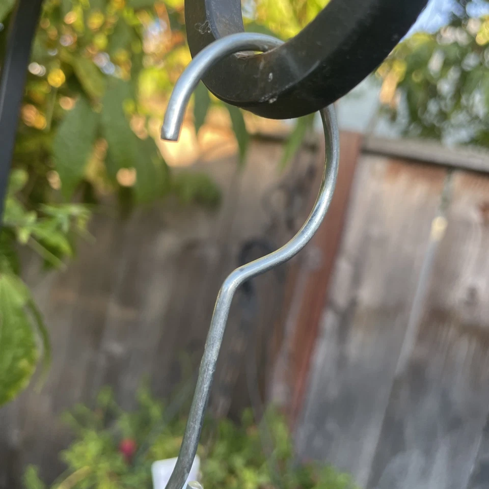 Cesta de almacenamiento colgante de pared cesta de frutas dos niveles percha para plantas para cocina, etc. Foto 2 de 4