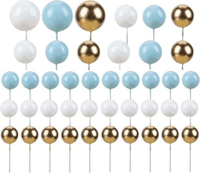 Cake Topper 42 Stück Mini Luftballon DIY Torteneinsatz Cupcake Topper Geburtstag Party