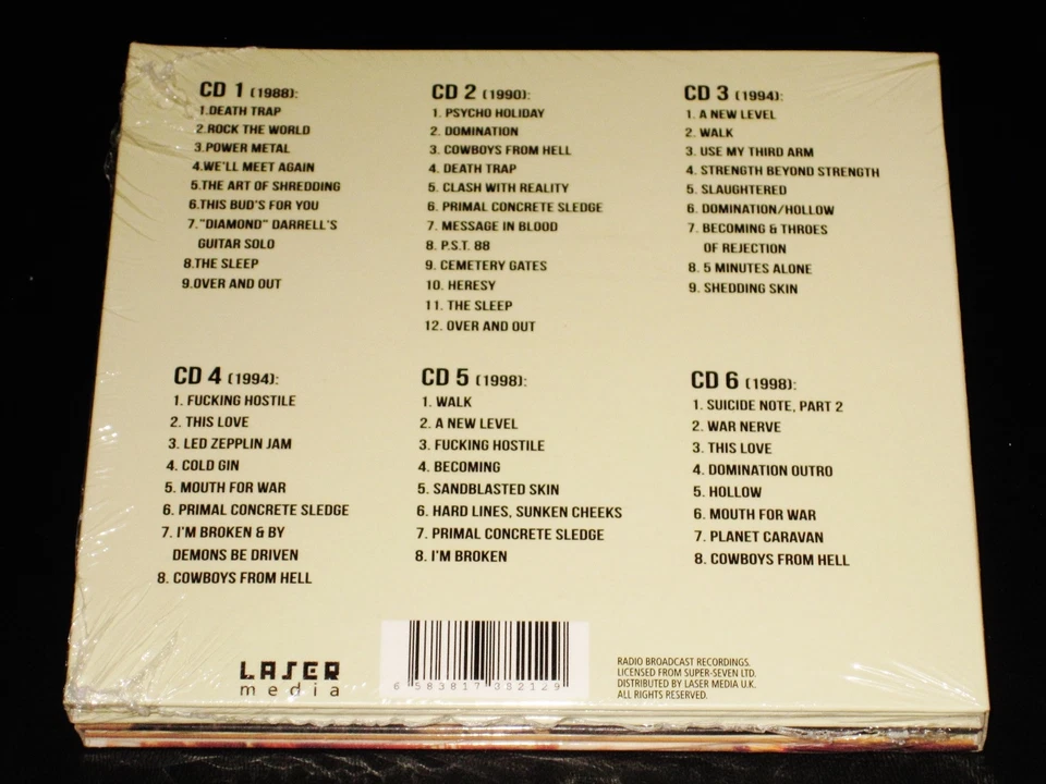 Pantera: Pantera Box - Legendary Radio Broadcast Recordings 6 CD Box Set NEW - Image 2 of 2