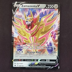Zamazenta V 098/159 Crown Zenith Holo Ultra Rare Pokemon