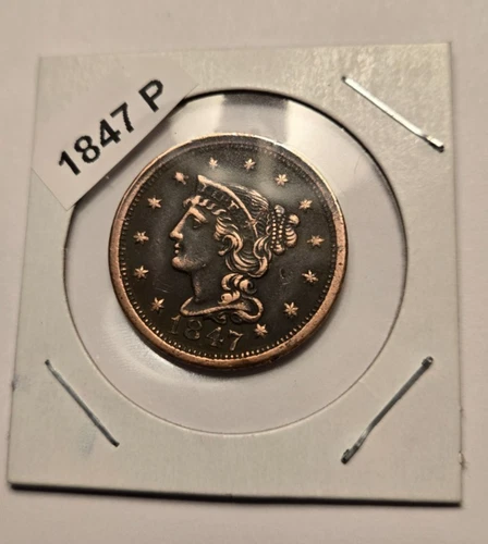 1847-P Large Cent — photo from the most recent tracked eBay sale