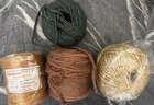 Vintage Macrame Cord Spools Multicolor Lot 4 Crafts Hippie Boho