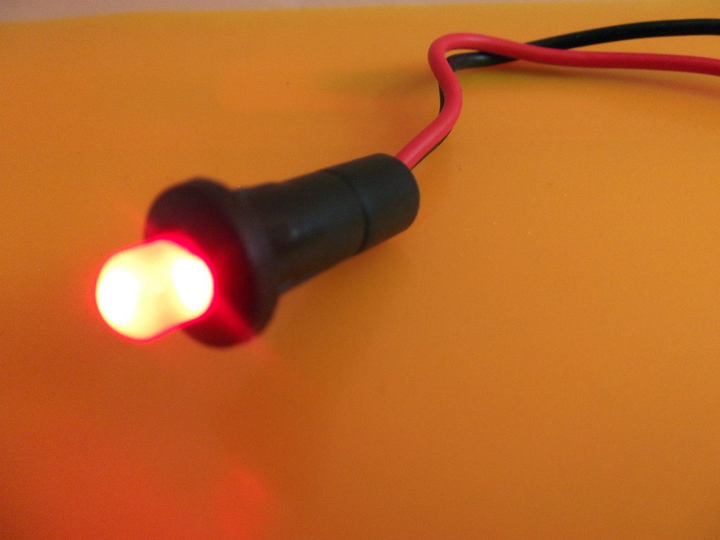 Dummy Car Alarm FLASHING RED 12V DC LED eBay